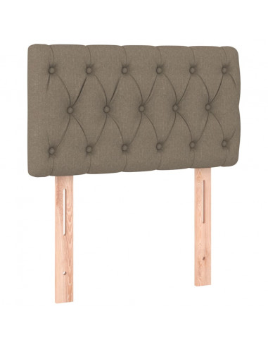 Testiera Tortora 80x7x78/88 cm in Tessuto