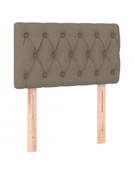 Testiera Tortora 80x7x78/88 cm in Tessuto