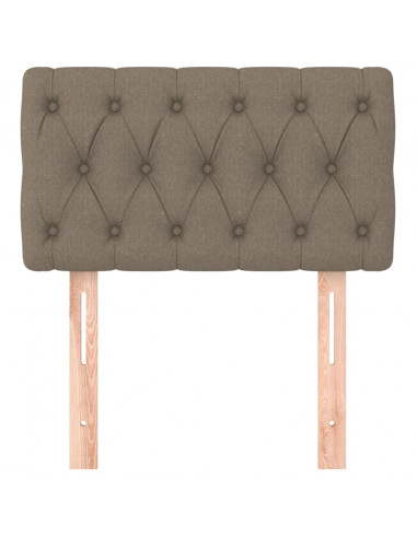 Testiera Tortora 80x7x78/88 cm in Tessuto