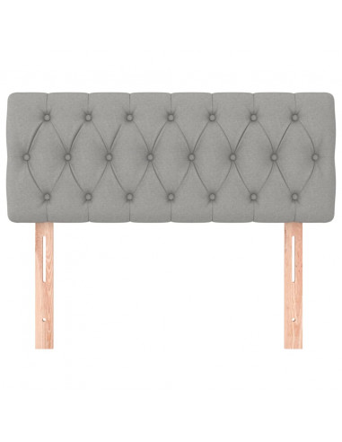 Testiera Grigio Chiaro 90x7x78/88 cm in Tessuto