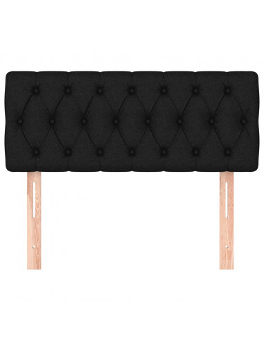 Testiera Nera 90 x 7 x 78/88 cm in Tessuto