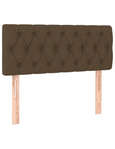 Testiera Marrone Scuro 90 x 7 x 78/88 cm in Tessuto 2