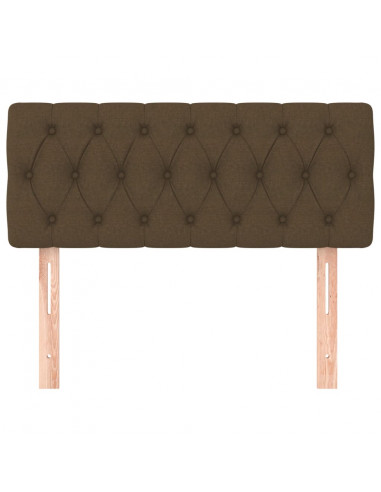 Testiera Marrone Scuro 90 x 7 x 78/88 cm in Tessuto