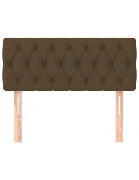 Testiera Marrone Scuro 90 x 7 x 78/88 cm in Tessuto