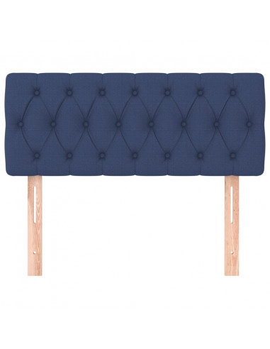 Testiera Blu 90 x 7 x 78/88 cm in Tessuto