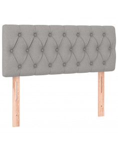 Testiere Grigio Chiaro 100x7x78/88 cm in Tessuto 2