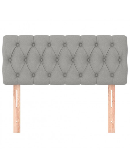 Testiere Grigio Chiaro 100x7x78/88 cm in Tessuto