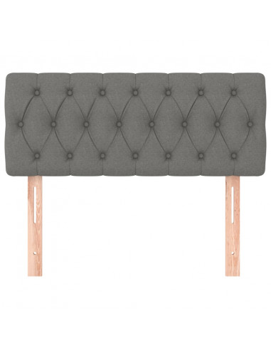 Testiere Grigio Scuro 100x7x78/88 cm in Tessuto