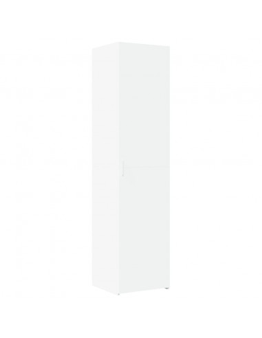 Credenza Bianca 45x42,5x185 cm in Legno Multistrato