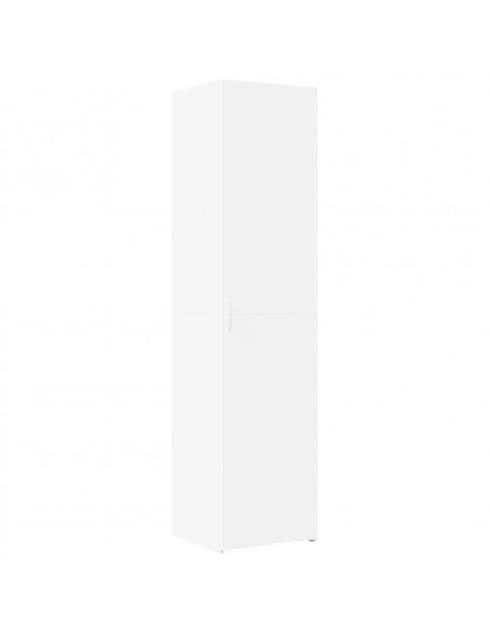 Credenza Bianca 45x42,5x185 cm in Legno Multistrato