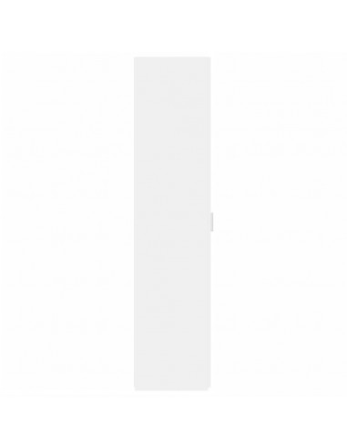 Credenza Bianca 45x42,5x185 cm in Legno Multistrato