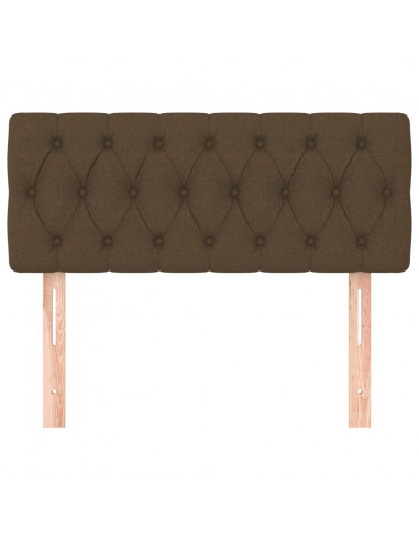 Testiera Marrone Scuro 100 x 7 x 78/88 cm in Tessuto