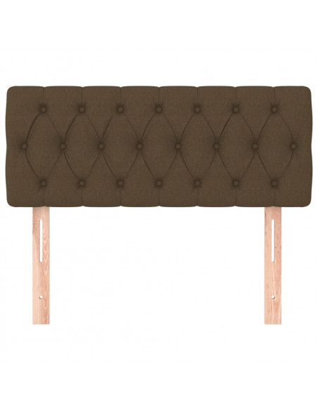 Testiera Marrone Scuro 100 x 7 x 78/88 cm in Tessuto