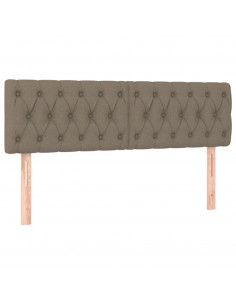 Testiere 2 pz Tortora 72x7x78/88 cm in Tessuto 2