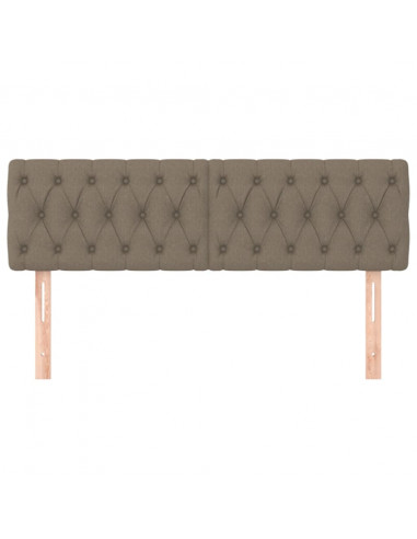 Testiere 2 pz Tortora 72x7x78/88 cm in Tessuto