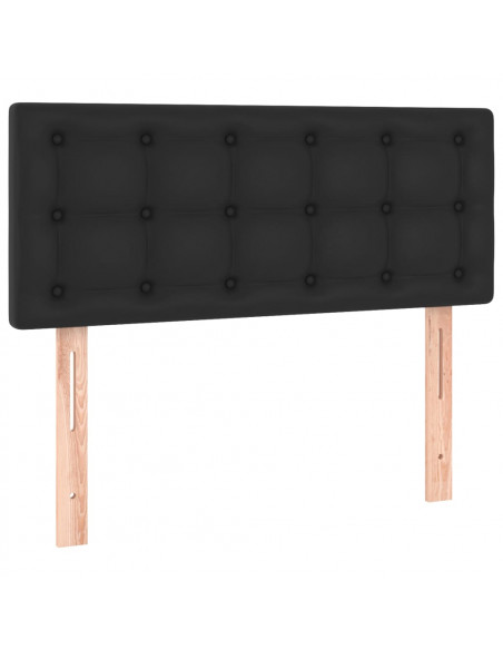 Testiera Nera 80x5x78/88 cm in Similpelle