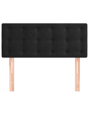 Testiera Nera 80x5x78/88 cm in Velluto