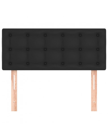 Testiera Nero 90x5x78/88 cm in Similpelle