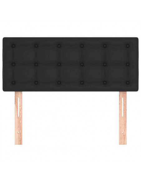 Testiera Nero 90x5x78/88 cm in Similpelle