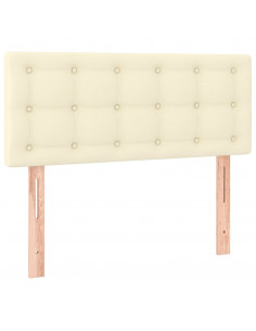 Testiera Crema 90x5x78/88 cm in Similpelle 2