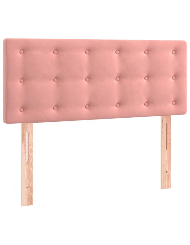 Testiera Rosa 100x5x78/88 cm in Velluto