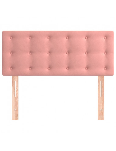 Testiera Rosa 100x5x78/88 cm in Velluto