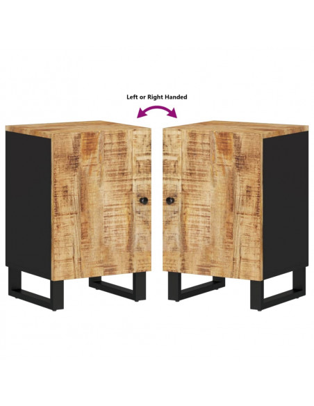 Mobile da Bagno 38x33x58 cm in Legno Massello di Mango