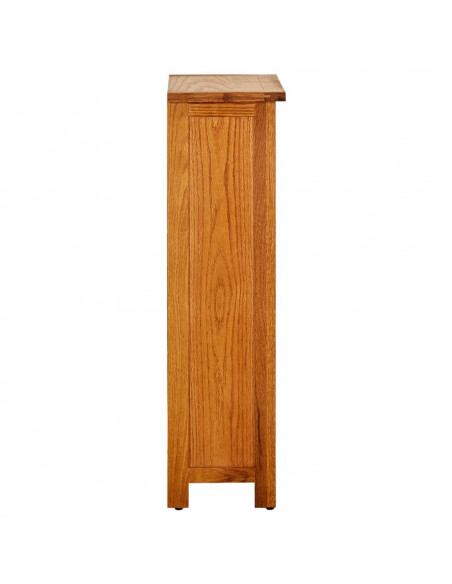Libreria Stretta 45x22,5x82 cm in Massello di Rovere