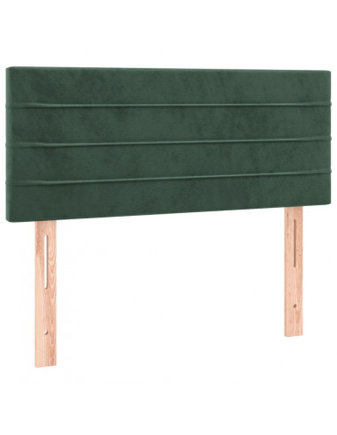 Testiera a LED Verde Scuro 80x5x78/88 cm in Velluto