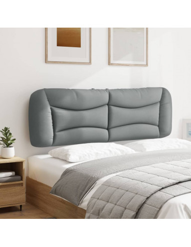 Cuscino Testiera Grigio Chiaro 160 cm in Tessuto