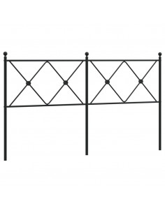 Testiera in Metallo Nero 150 cm 2