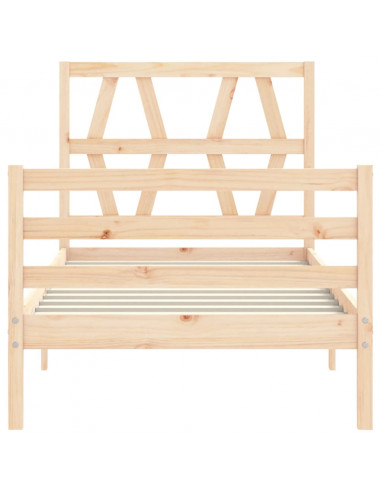 Giroletto con Testiera 100x200 cm in Legno Massello