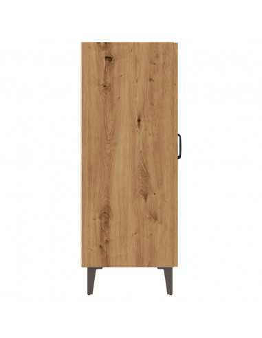 Credenza Rovere Artigianale 70x34x90 cm in Legno Multistrato