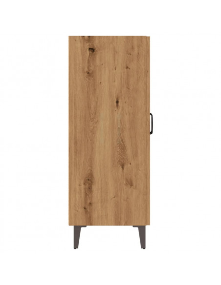 Credenza Rovere Artigianale 70x34x90 cm in Legno Multistrato