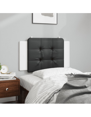 Cuscino Testiera Nero e Bianco 90 cm in Similpelle