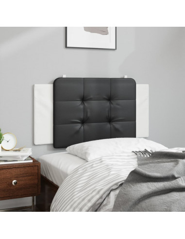 Cuscino Testiera Nero e Bianco 100 cm in Similpelle