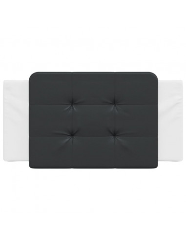 Cuscino Testiera Nero e Bianco 100 cm in Similpelle