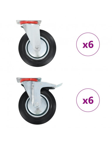 Ruote Girevoli 12 pz 200 mm