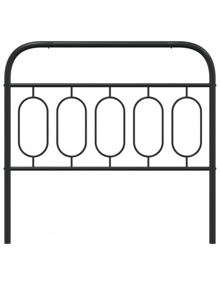 Testiera in Metallo Nero 100 cm