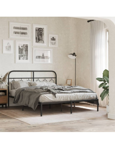 Testiera in Metallo Nero 140 cm