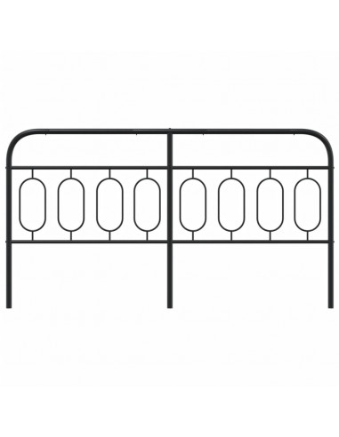 Testiera in Metallo Nero 160 cm
