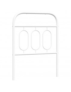 Testiera in Metallo Bianco 75 cm 2