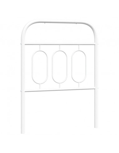 Testiera in Metallo Bianco 75 cm