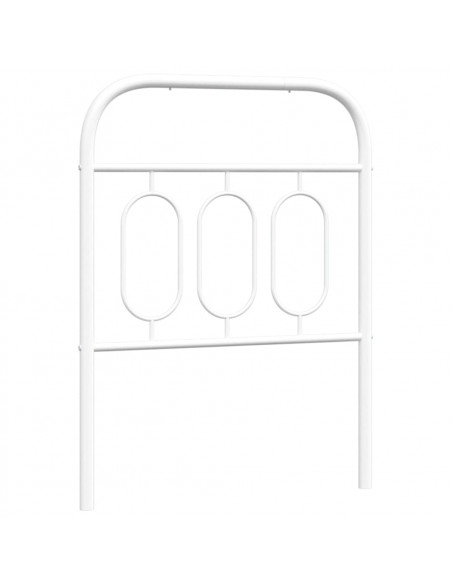 Testiera in Metallo Bianco 75 cm