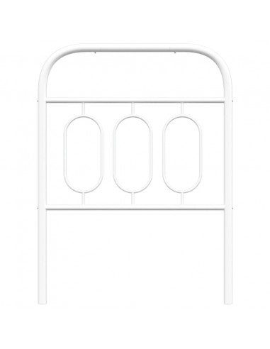 Testiera in Metallo Bianco 75 cm