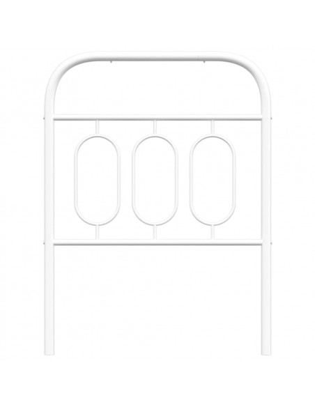 Testiera in Metallo Bianco 75 cm