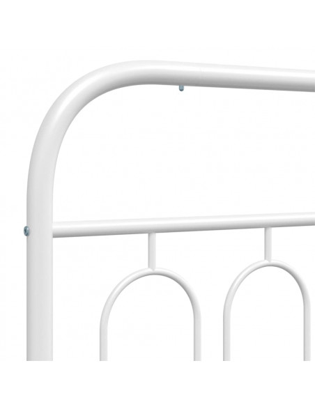 Testiera in Metallo Bianco 75 cm