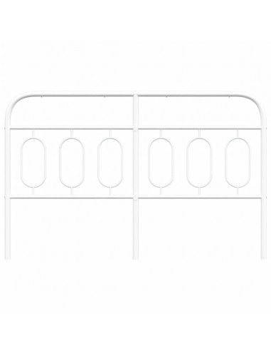 Testiera in Metallo Bianco 150 cm
