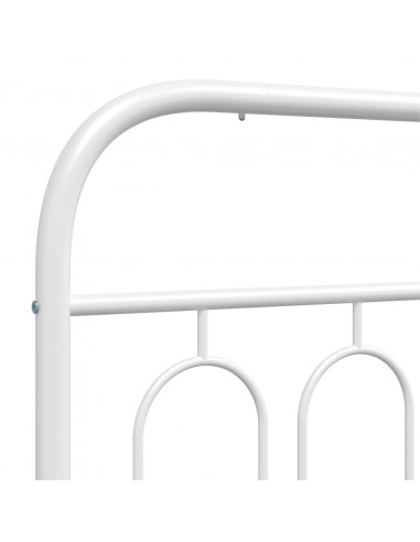 Testiera in Metallo Bianco 150 cm