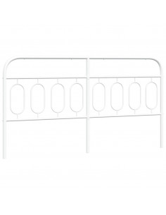 Testiera in Metallo Bianco 183 cm 2